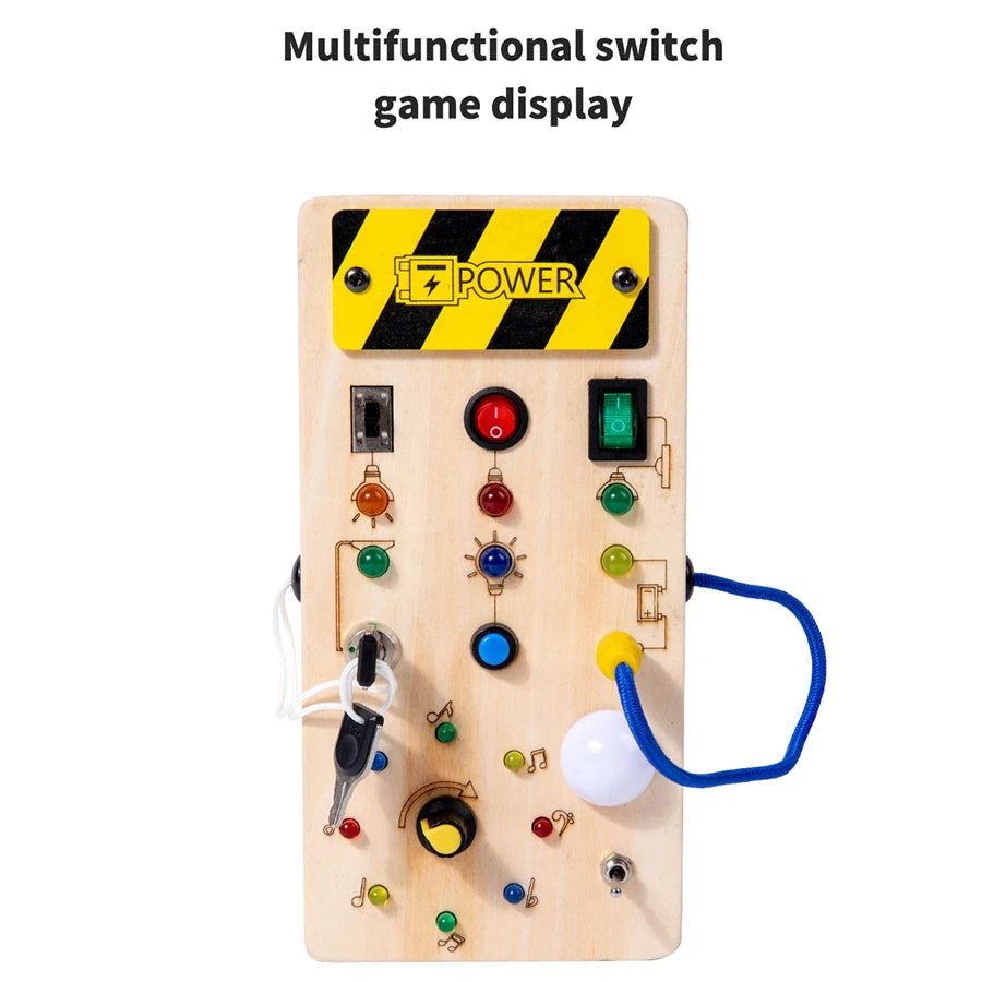 Montessori Wooden Switch Busy Board