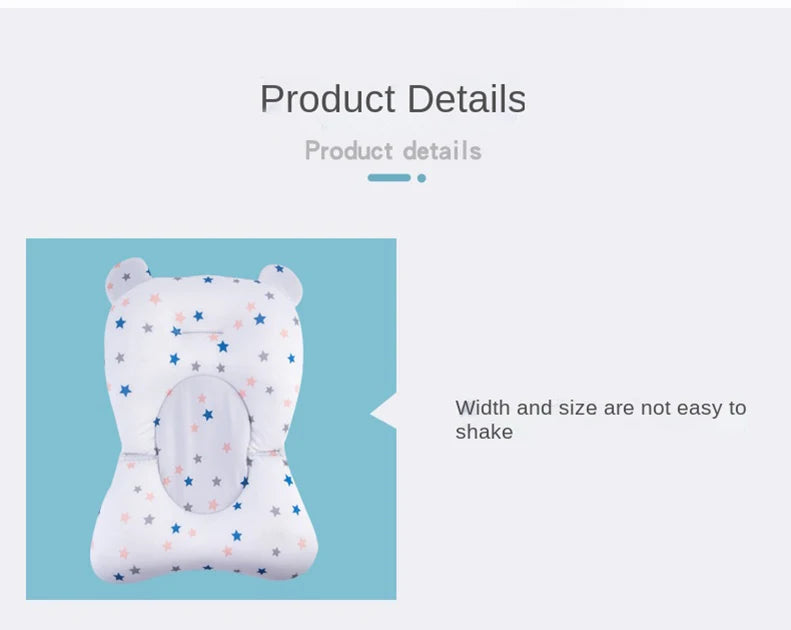 Baby Bathtub Safety Cushion - Anti-Slip Soft Comfortable Support