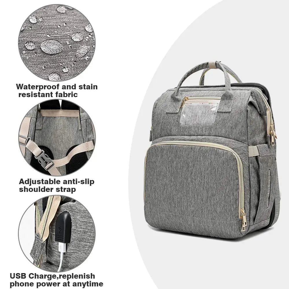 All-In-1 Infinity Diaper Bag & Charging Station