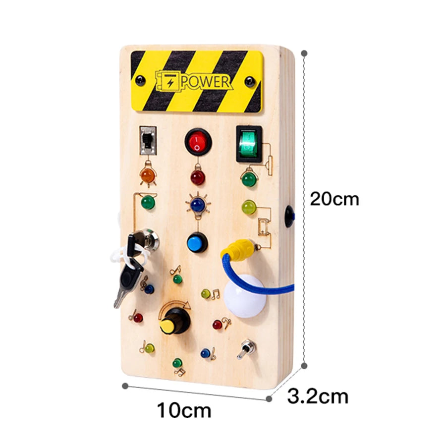 Montessori Wooden Switch Busy Board