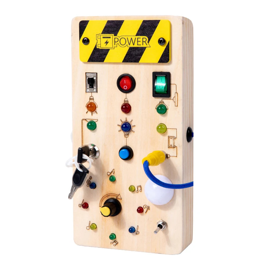 Montessori Wooden Switch Busy Board