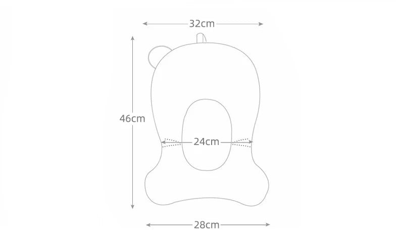Baby Bathtub Safety Cushion - Anti-Slip Soft Comfortable Support