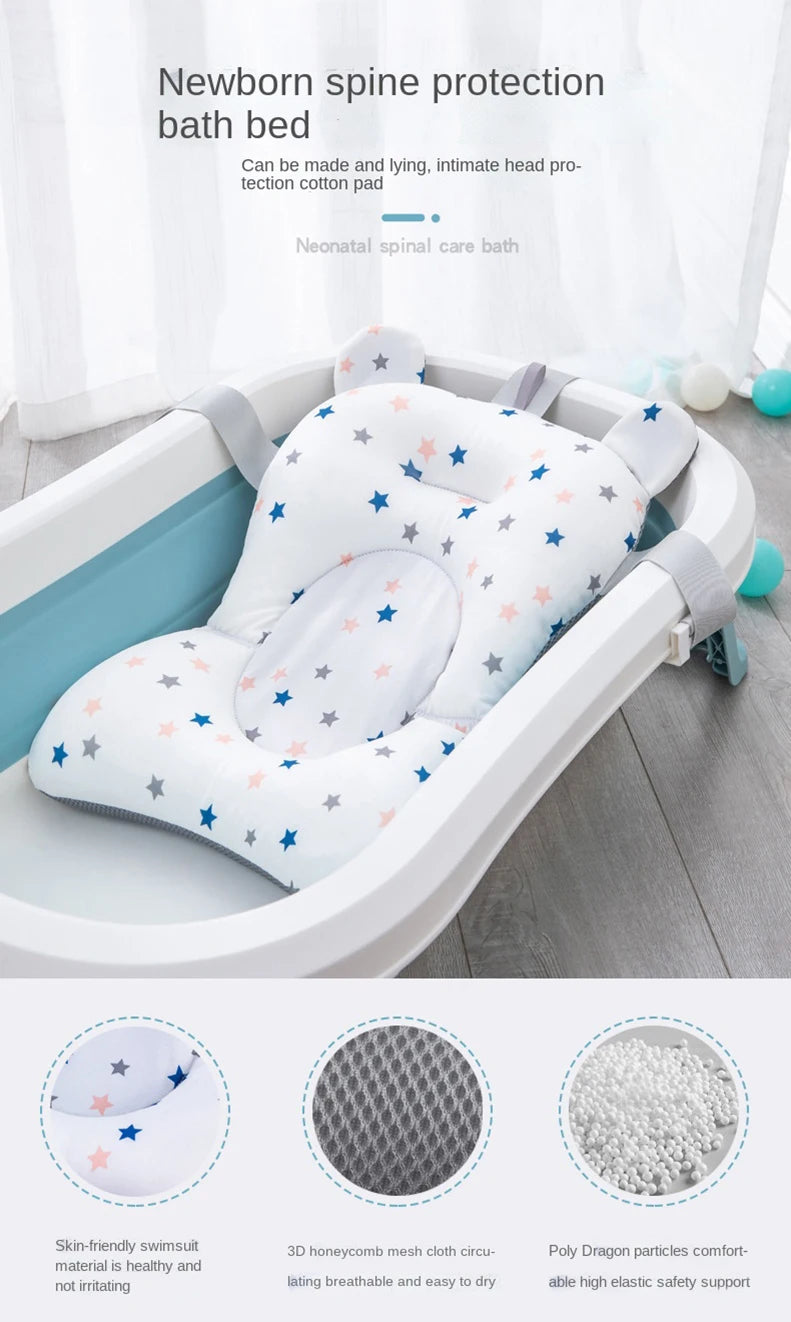 Baby Bathtub Safety Cushion - Anti-Slip Soft Comfortable Support