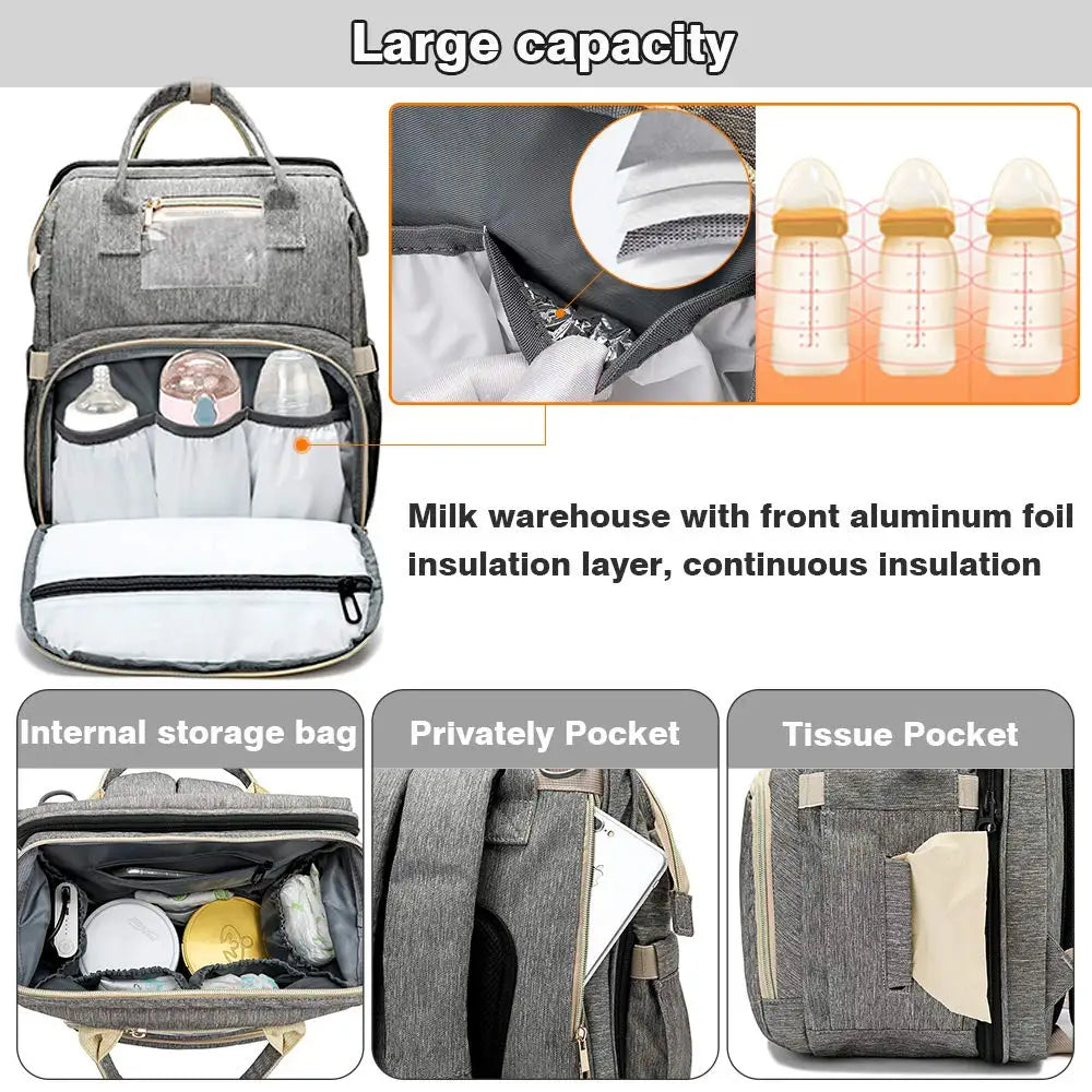 All-In-1 Infinity Diaper Bag & Charging Station