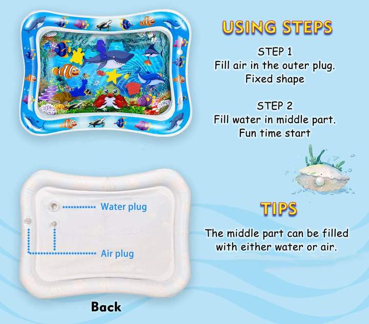 Baby Tummy Time Water Mat