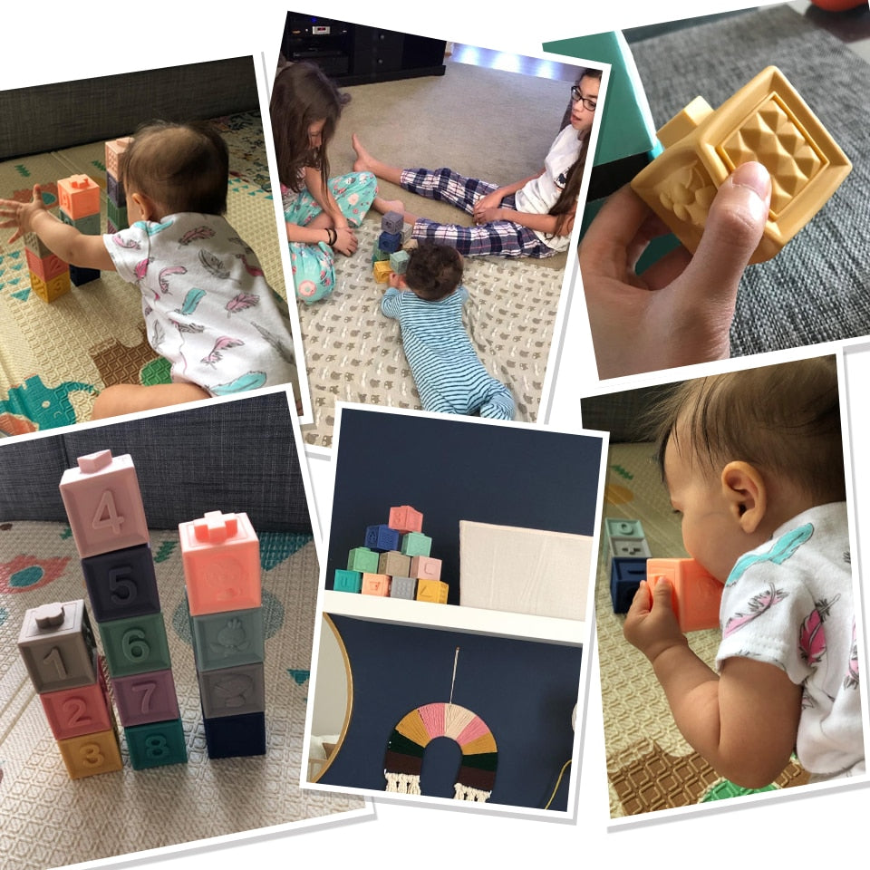 12pcs Soft Baby Building Blocks