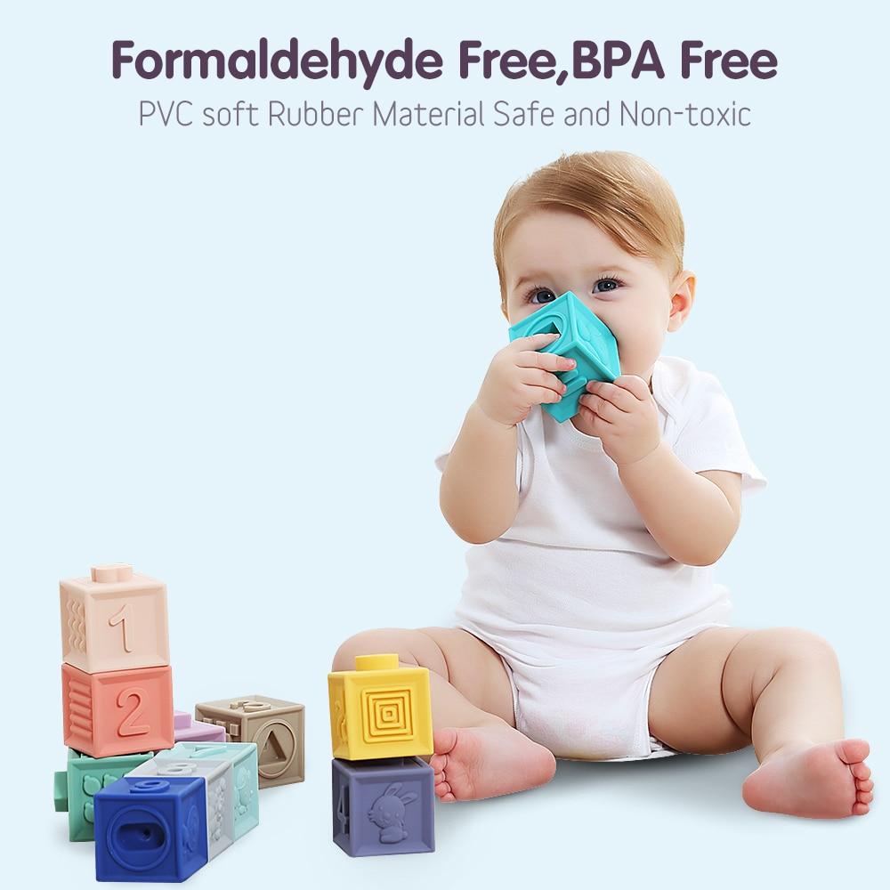 12pcs Soft Baby Building Blocks