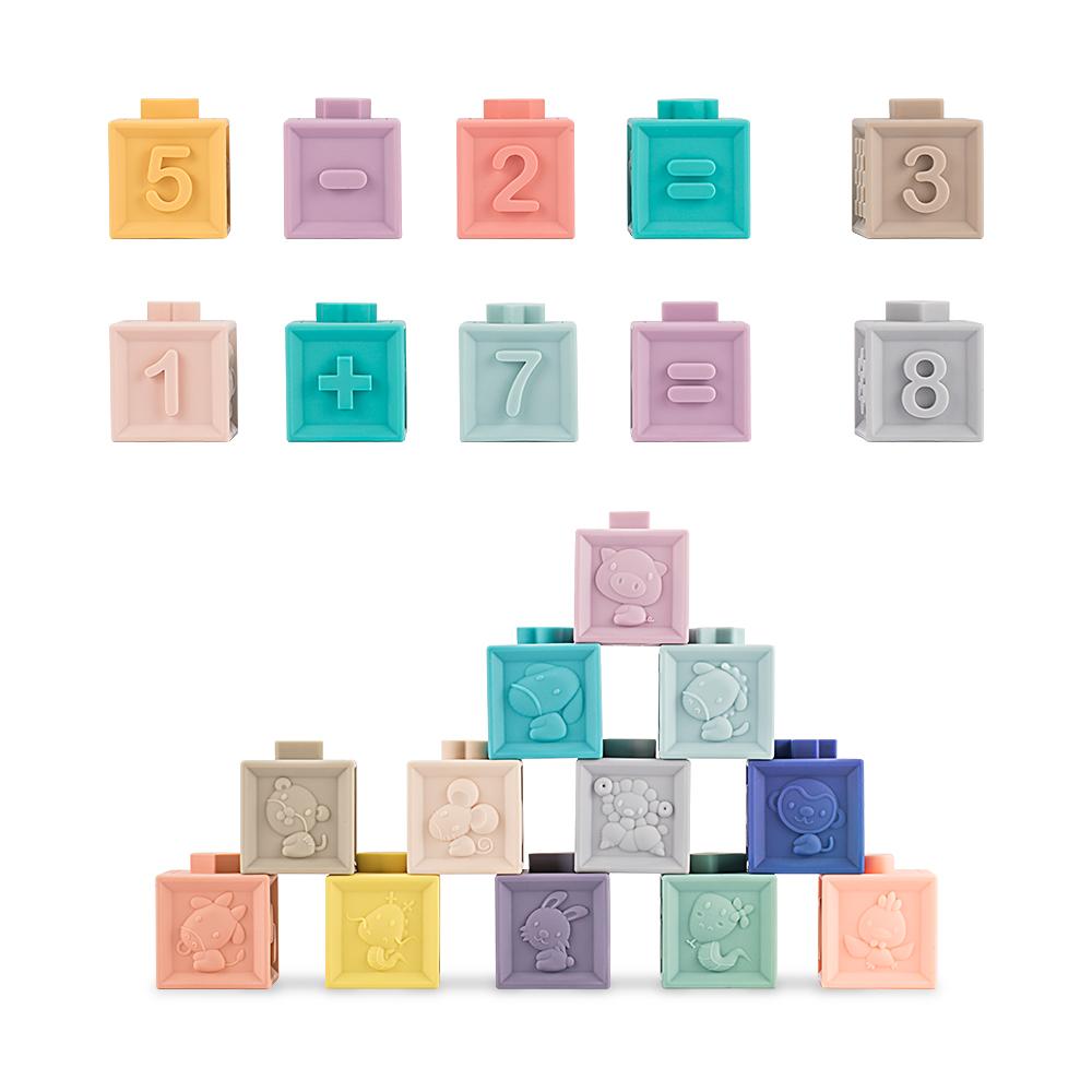 12pcs Soft Baby Building Blocks