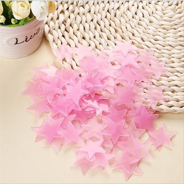 Glow in the Dark Stars Sticker Set (100pc)
