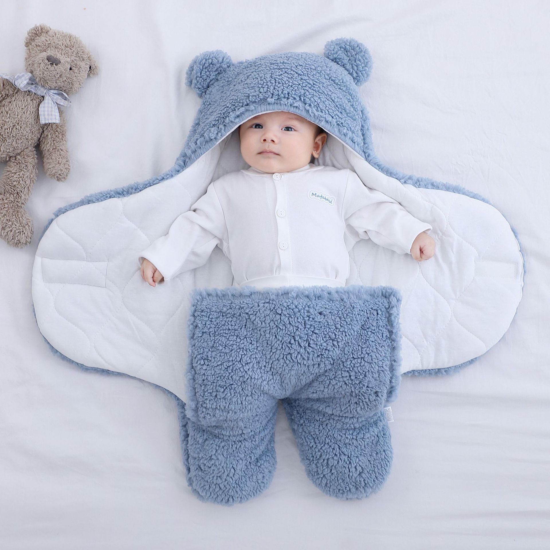 Baby All-Star™ Dreamy Extra Soft Cozy Baby Bear Sleeping Swaddle