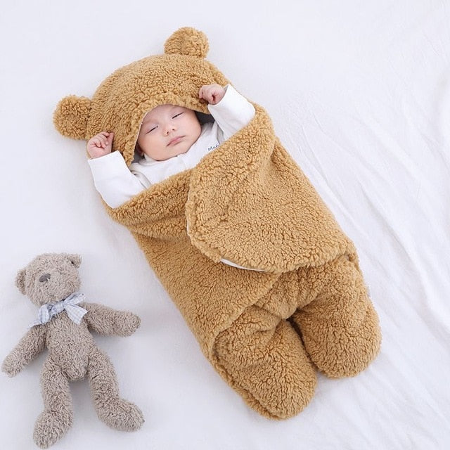 Baby All-Star™ Dreamy Extra Soft Cozy Baby Bear Sleeping Swaddle