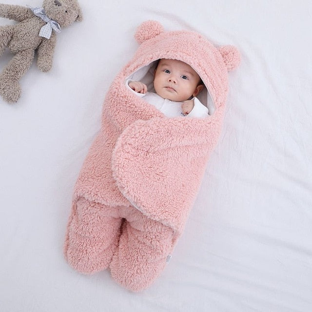 Baby All-Star™ Dreamy Extra Soft Cozy Baby Bear Sleeping Swaddle