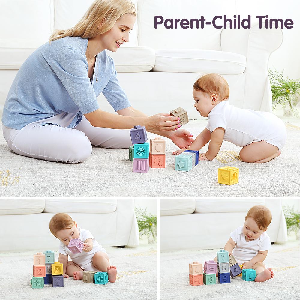12pcs Soft Baby Building Blocks