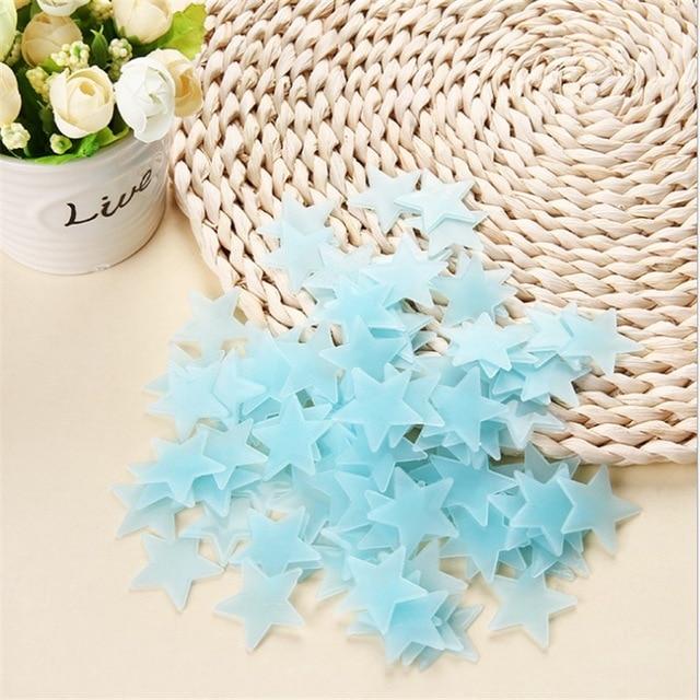 Glow in the Dark Stars Sticker Set (100pc)